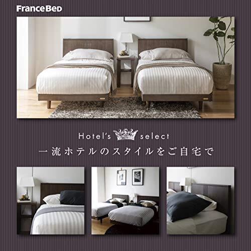フランスベッド ボックスシーツ ホワイト クイーン 高級(jí)ホテルの心地よさ「ホテルズセレクト」マットレスカバー