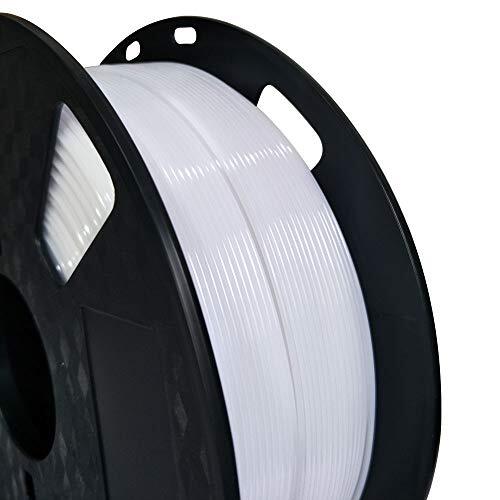 3Dプリンター ホワイト PETG フィラメント 1.75 mm 1kg 白 (しろ) フィラメント 2.2ポンド スプール 3D印刷素材 ほとんどの FDM
