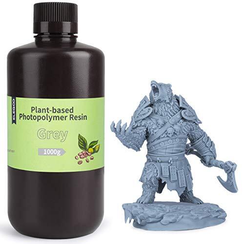 ELEGOO 植物ベース3Dプリンター樹脂 無臭 高精度 405nm UVラピッドフォトポリマー樹脂 3Dプリンター用快速硬化レジン 1000g 植物基樹脂