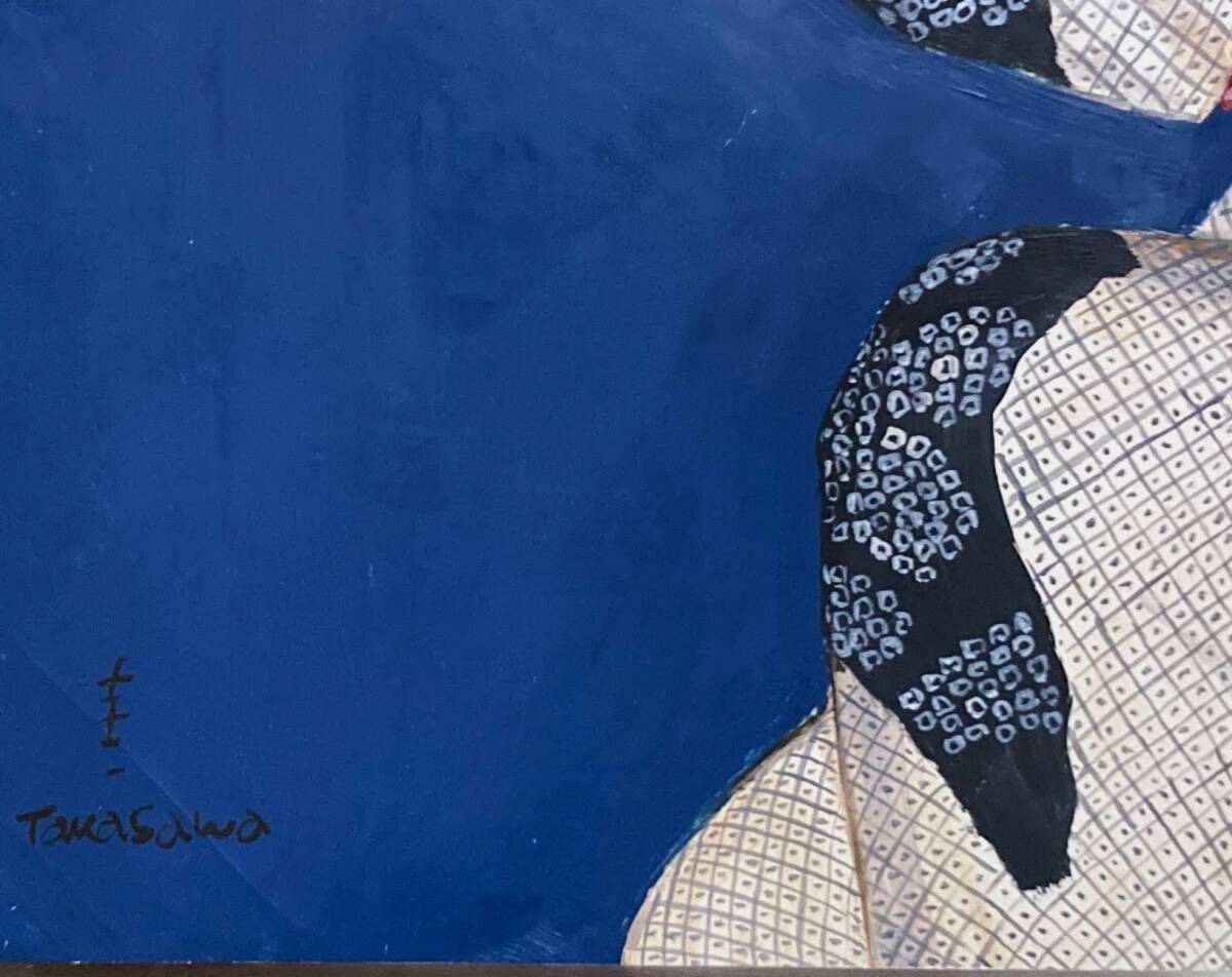 真作』高沢圭一「髪 (共シール)」額装10号○油彩画 直筆サイン 真作』高沢圭一「髪 (共シール)」額装10号○油彩画 直筆サイン