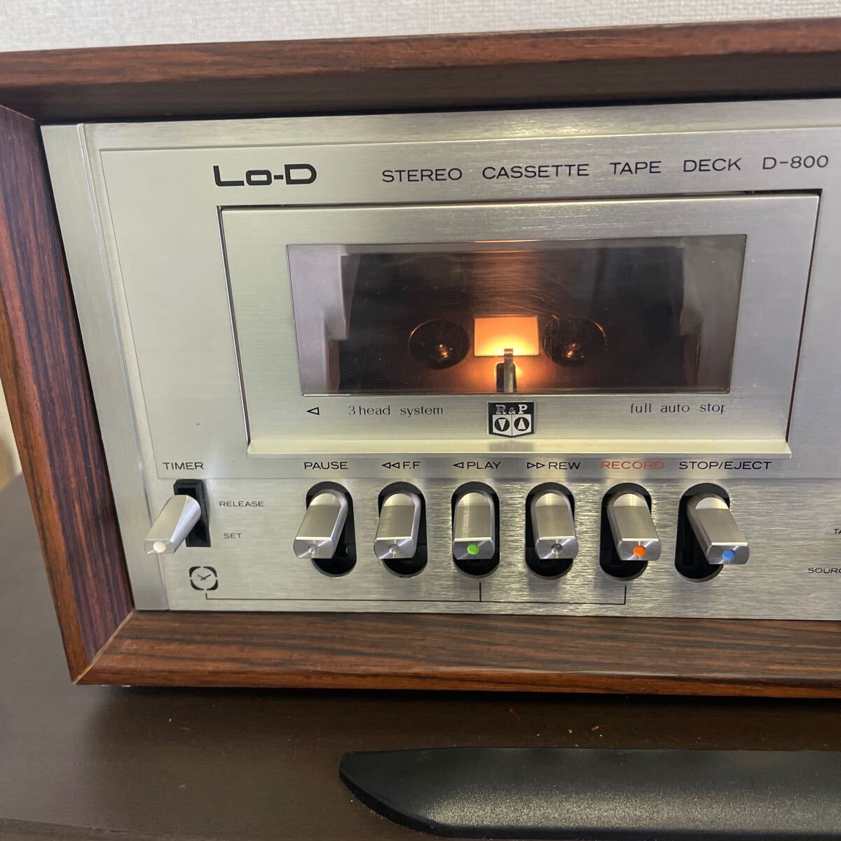 吉 通電OK 日立 Lo-D ローディ カセット デッキ D-800 吉 通電OK 日立 Lo-D ローディ カセット デッキ D-800