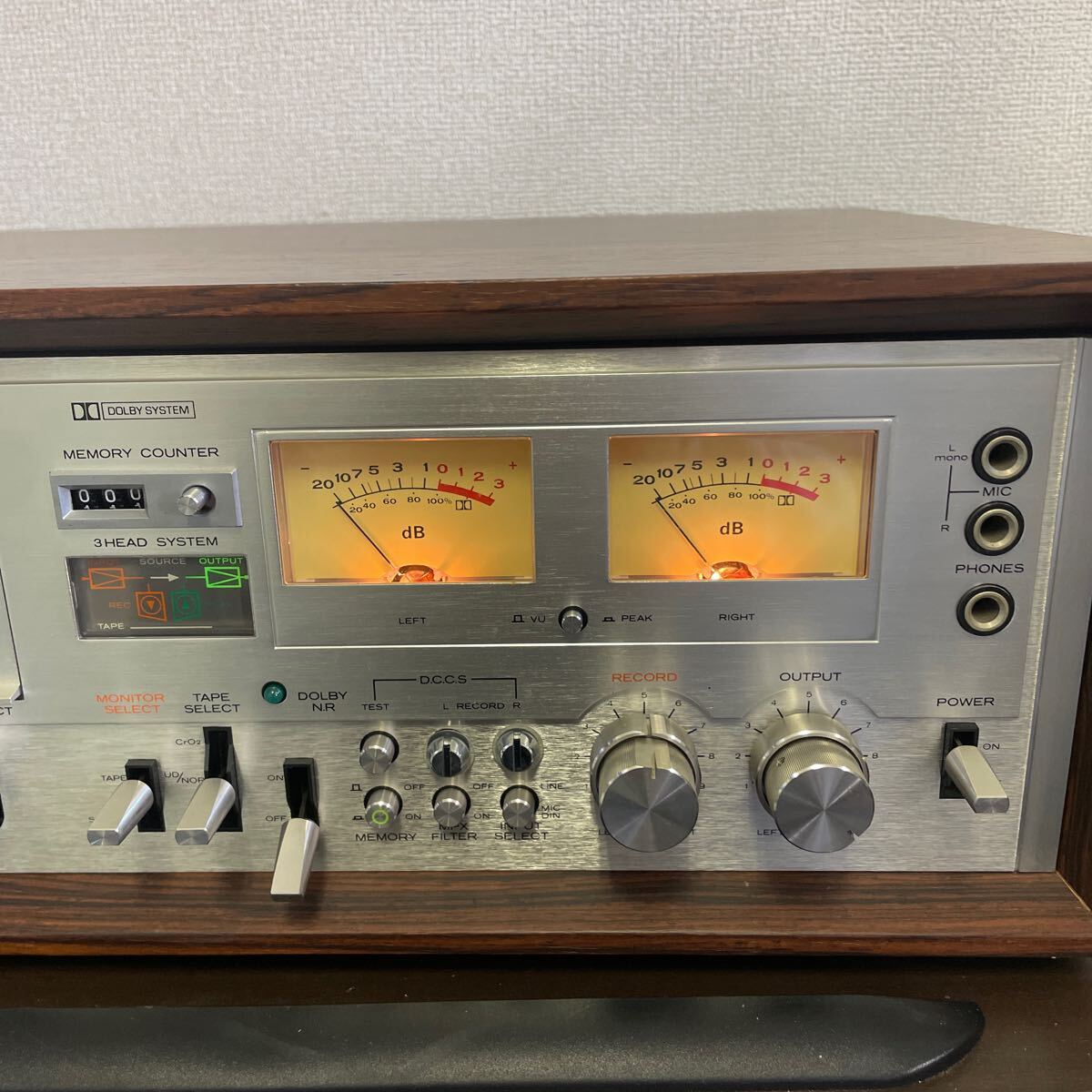 吉 通電OK 日立 Lo-D ローディ カセット デッキ D-800 吉 通電OK 日立 Lo-D ローディ カセット デッキ D-800