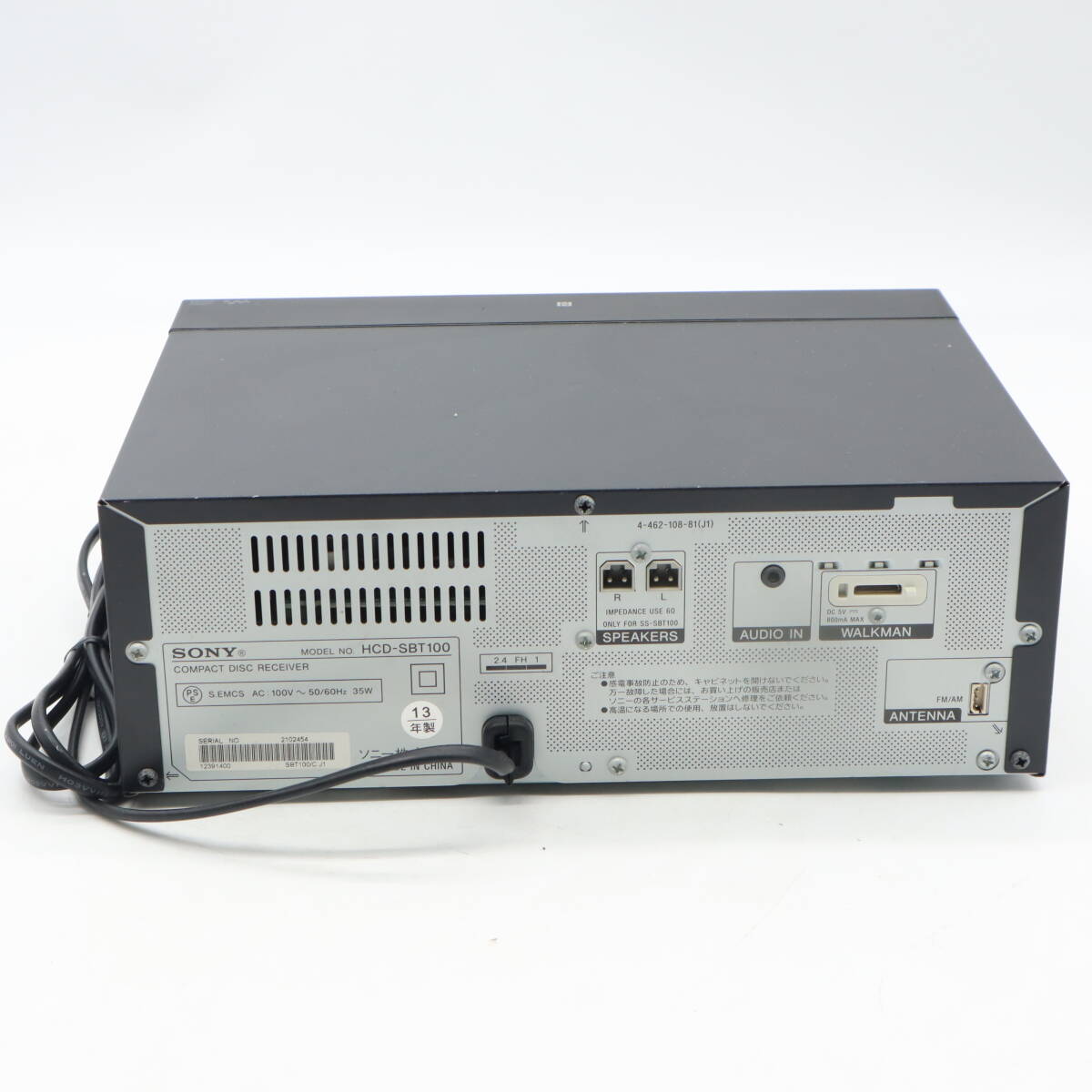 SONY ソニー ミニコンポCMT-SBT100ホームオーディオシステム＃1869
