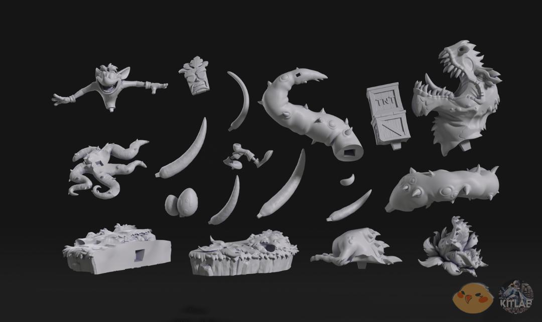 1/10 クラッシュ・バンディクー 未塗装未組立 フィギュア 1/10 クラッシュ・バンディクー 未塗装未組立 フィギュア