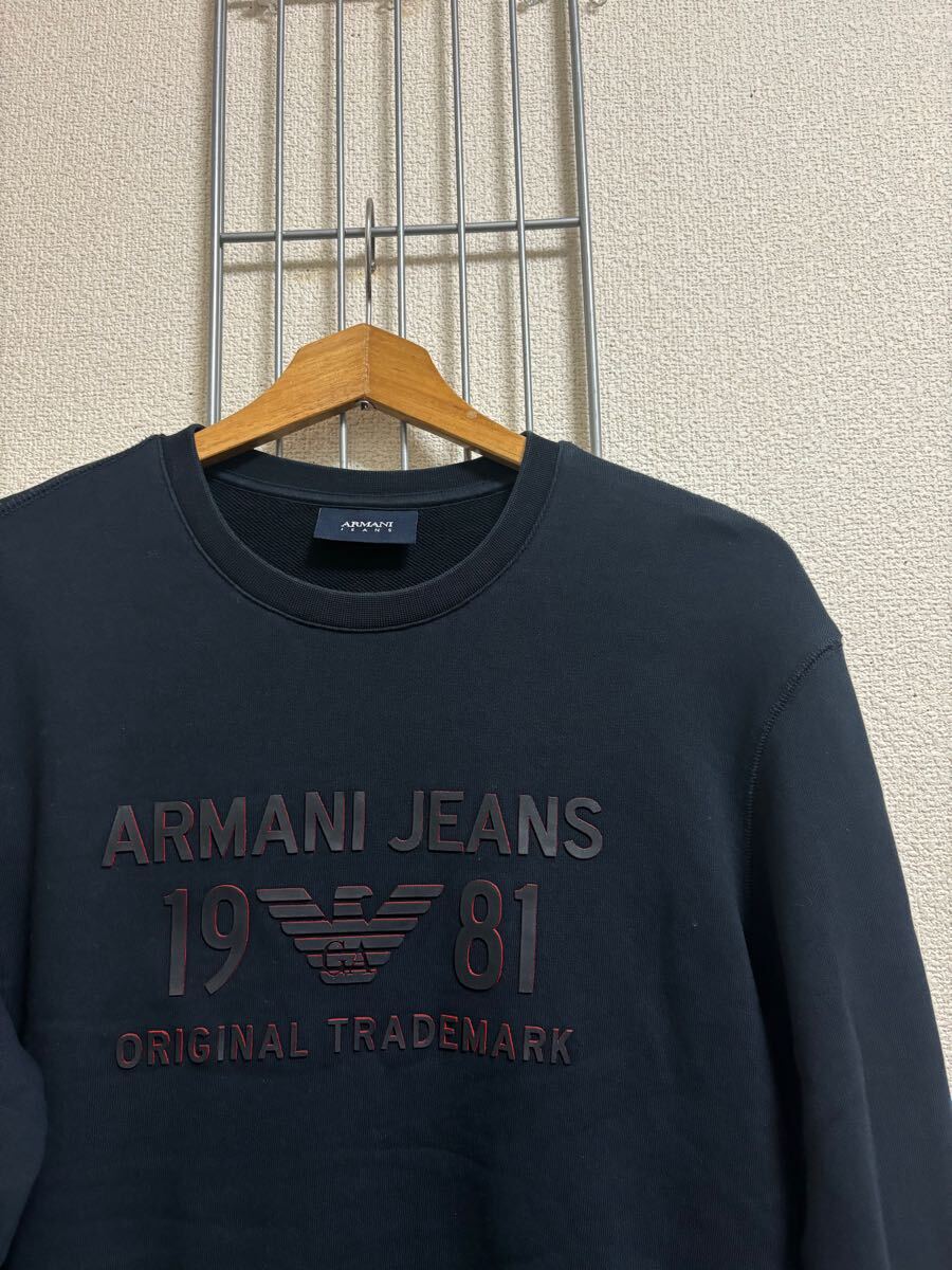 ［ARMANI JEANS］アルマーニジーンズ　 トレーナー　ブラック系　M Y4095