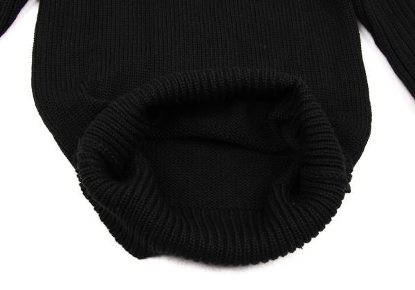 Yohji Yamamoto черный Yohji Yamamoto NOIR шерсть кнопка останавливать ta-toru шея вязаный свитер чёрный 2