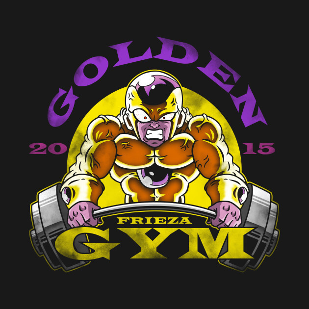 [ майка ] GOLDREN FRIEZA GYM золотой свободный The Gold Jim Dragon Ball тренировка .toreM|L|XL