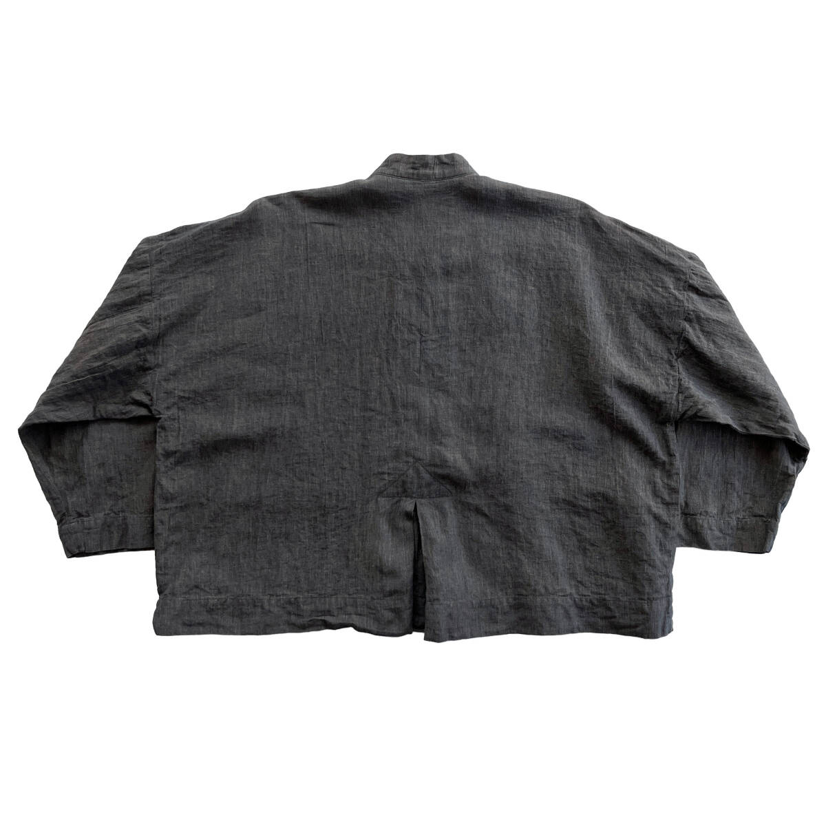 【Vintage】SHIRIN GUILD リネンジャケット S チャコールブラウン LINEN イギリス制 MADE IN UK