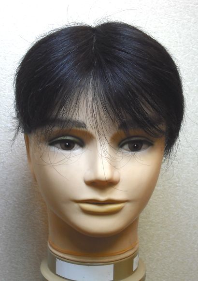 人毛　風に強い　１８X１４㎝　男性部分　ウィッグ　ツムジ　頭頂部が気になる方