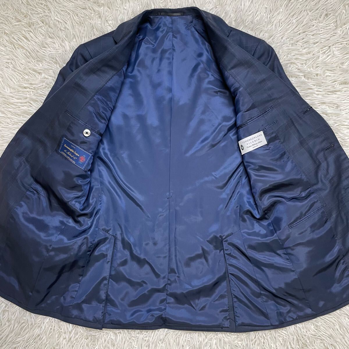 極美品 46 M-L相当 トゥモローランドピルグリム ゼニア スーツ 極美品 46 M-L相当 トゥモローランドピルグリム ゼニア スーツ