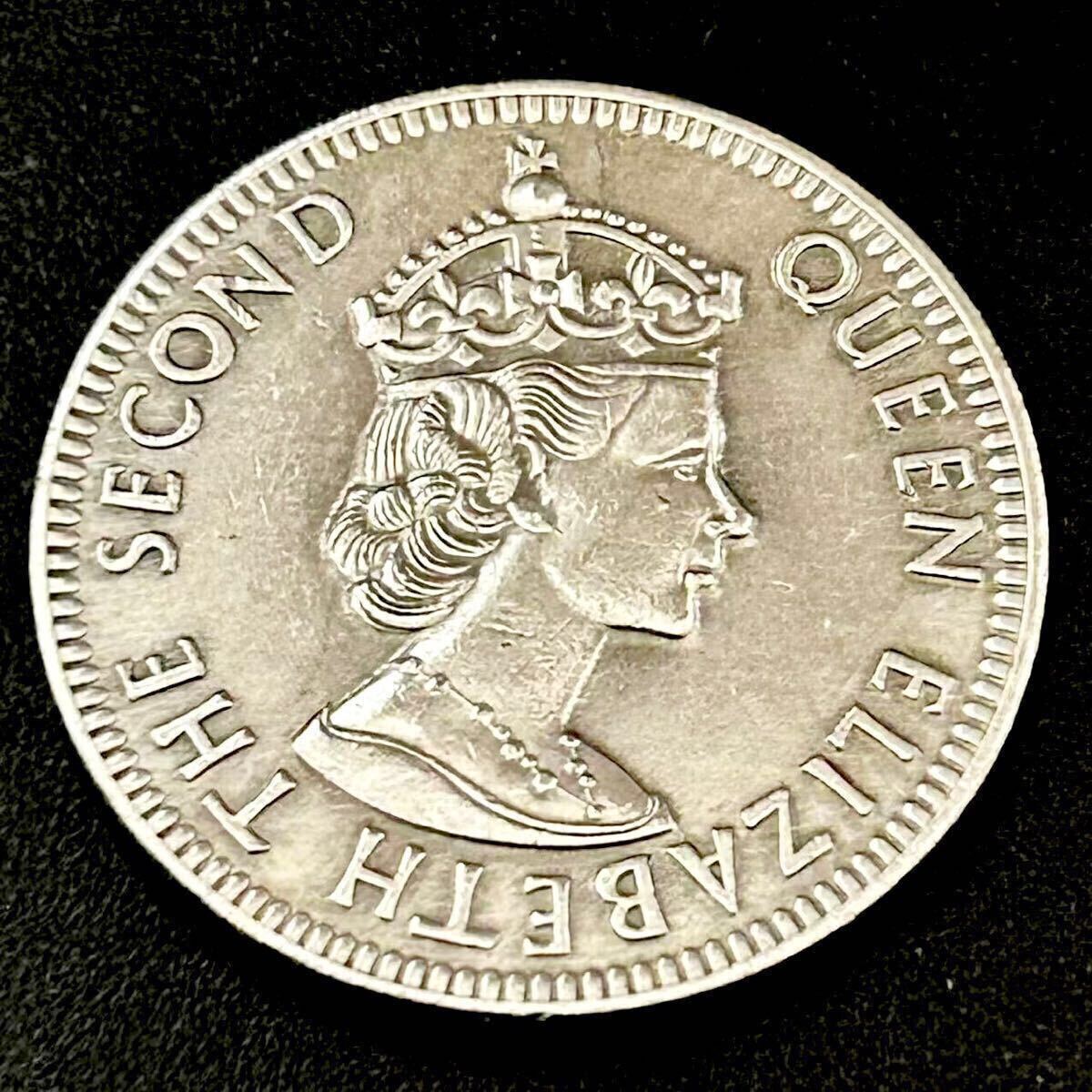 銀貨 1965年 50セント エリザベス女王 イギリス領ヴァージン諸島 銀貨 1965年 50セント エリザベス女王 イギリス領ヴァージン諸島