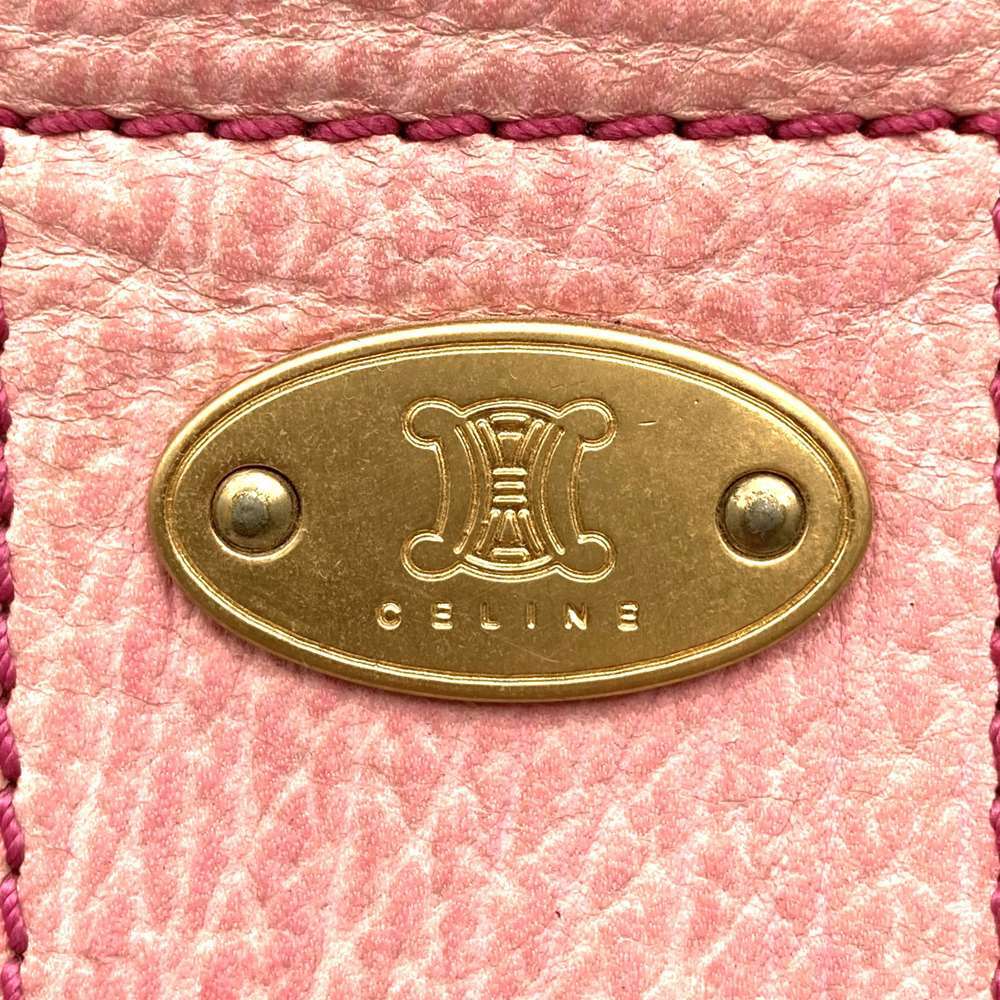 10％OFF!!!セール【6/11まで】CELINE セリーヌ CE00/24 ハンドバッグ トートバッグ レザー ピンク