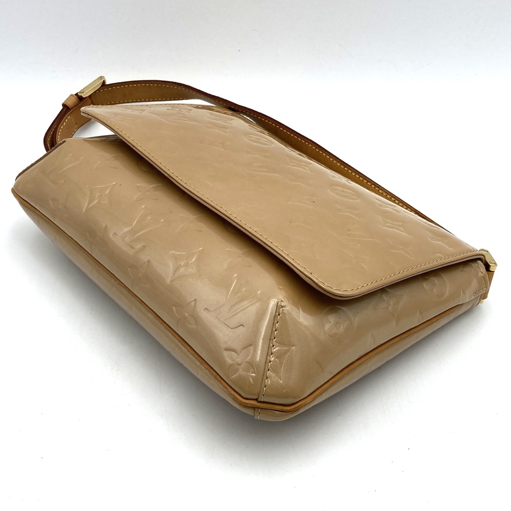 LOUIS VUITTON ルイ?ヴィトン M91301 ショルダーバッグ トンプソン モノグラムヴェルニ エナメル ベージュ レディース メンズ