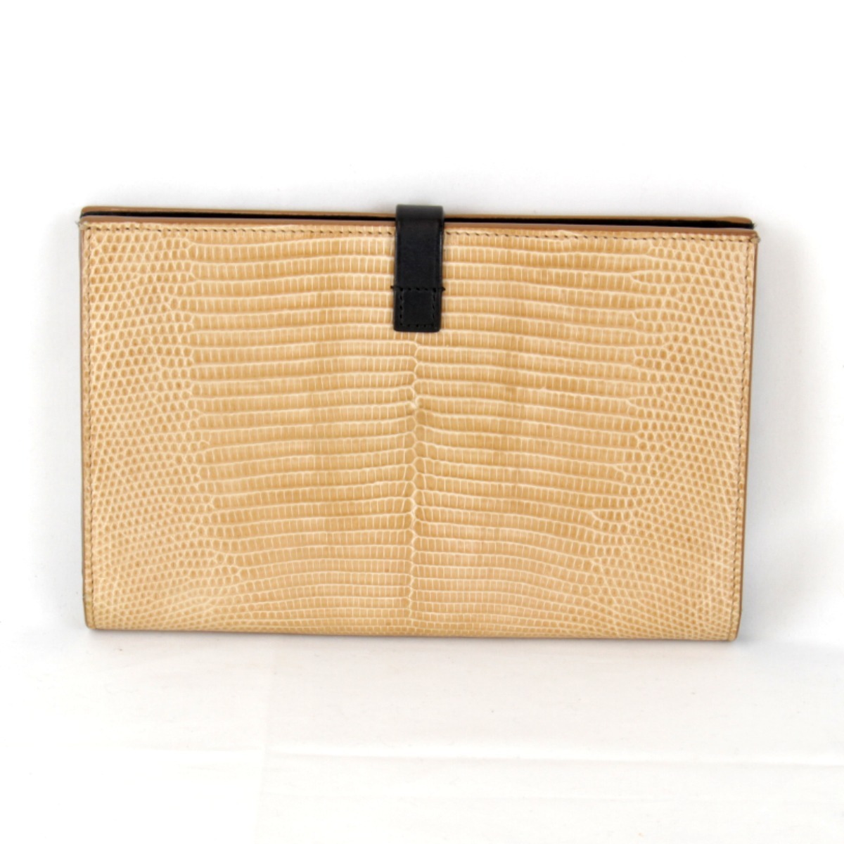 [USED] CELINE Celine Large ремешок длинный кошелек бежевый PVC/ кожа 