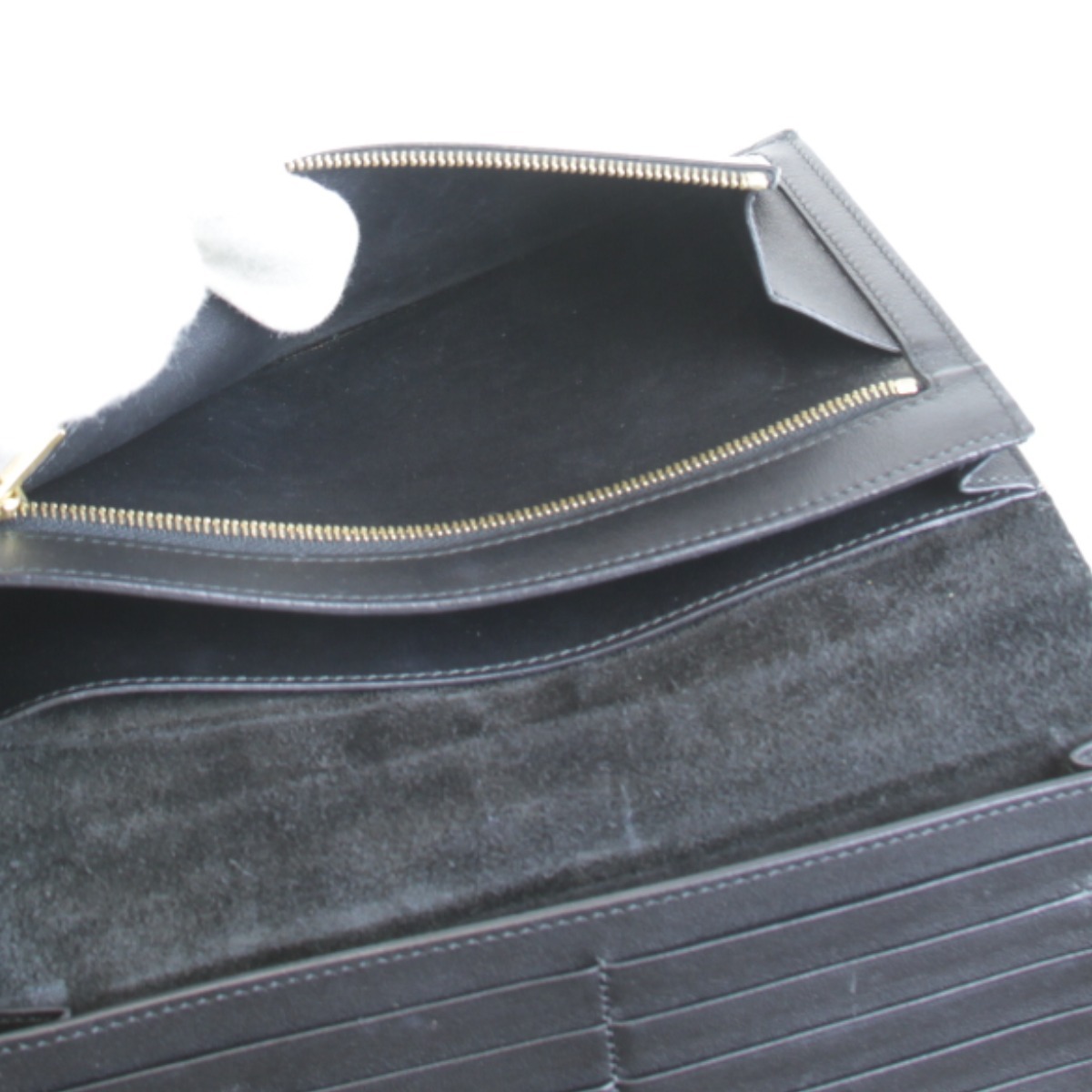 [USED] CELINE Celine Large ремешок длинный кошелек бежевый PVC/ кожа 