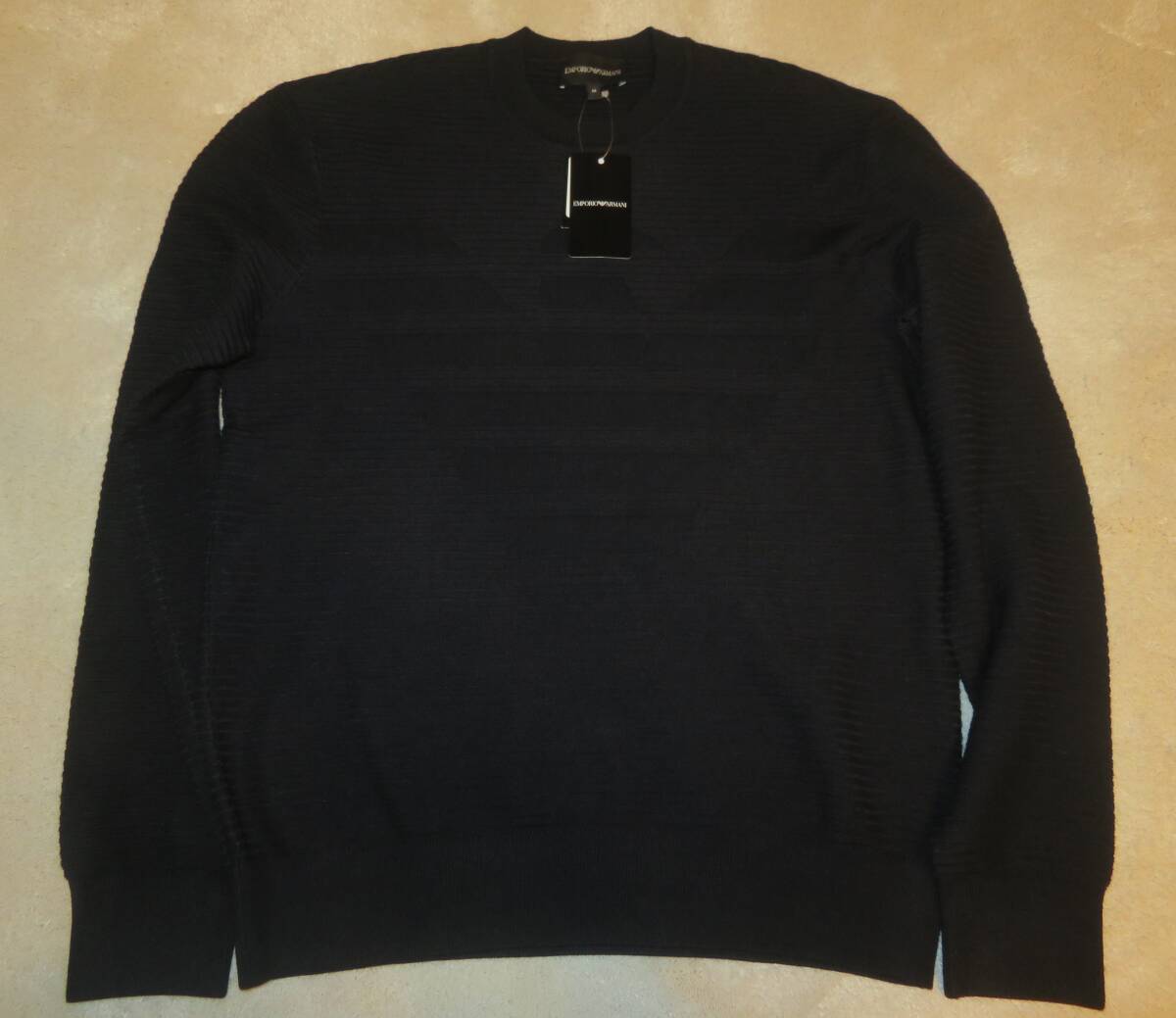 ☆　EMPORIO ARMANI　エンポリオ　アルマーニ　セーター　ニット　Mサイズ　ブラック　　新品！　☆