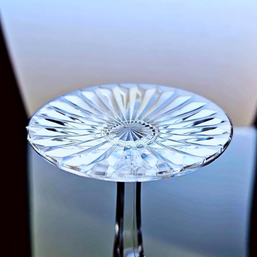 輝くオールドバカラBaccarat☆Epronエプロンのワイングラス 花柄