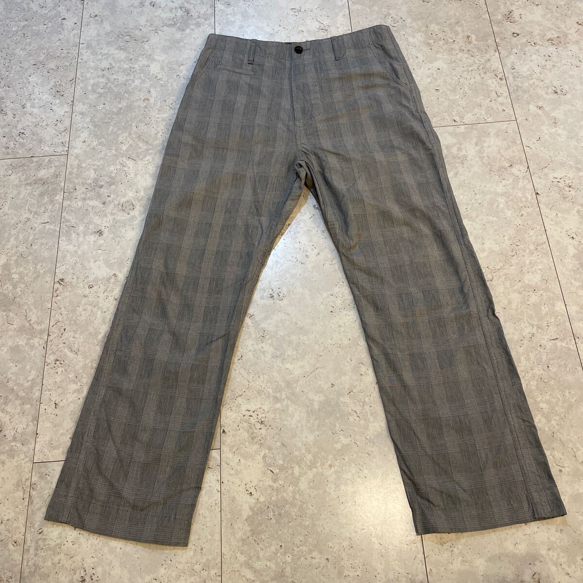 サイズ0 良好 ノンネイティブ nonnative グレンチェック チノパンツ グレー系 日本制 Sサイズ