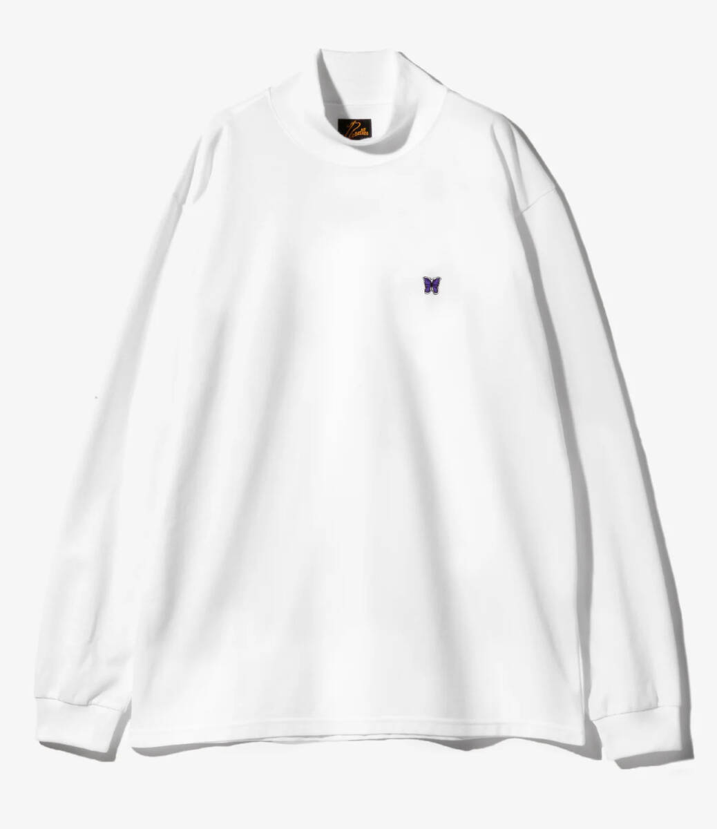 ◇新品 Needles ニードルス 25ss L/S Mock Neck Tee-Poly Jersey PU306A モックネック ロングスリーブ Tシャツ M 長袖