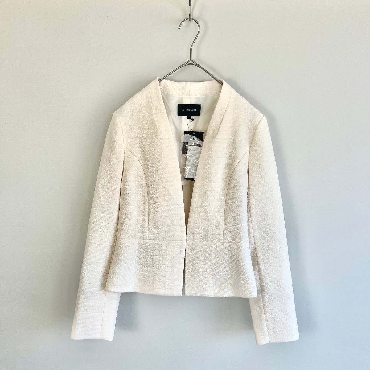 ジャケット ESPRITMUR 服 洋服 オフホワイト レディース 長袖 秋 冬 タグ付き 未使用品 古著 リユース ゆっきんの部屋 7號