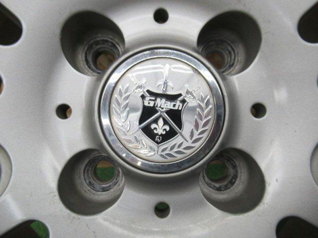 ★3132AMZ WEDS G Mach 15×5.5J 4/100 +42 社外 アルミホイール コンパクト車に 中古 4本_画像2