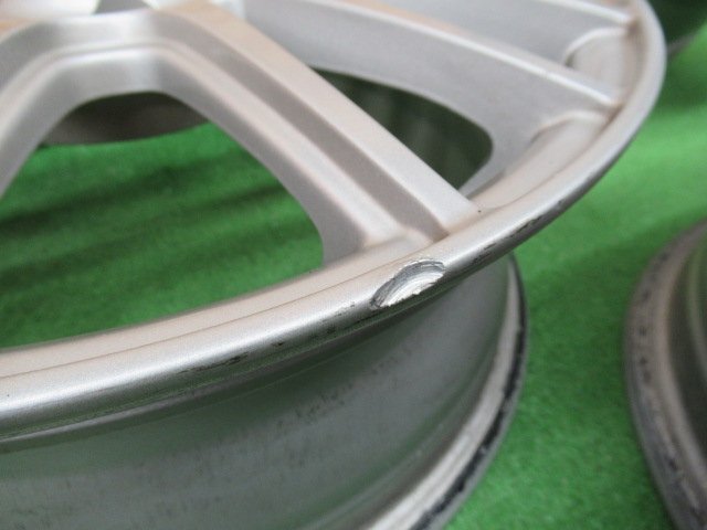 ★3132AMZ WEDS G Mach 15×5.5J 4/100 +42 社外 アルミホイール コンパクト車に 中古 4本_画像4