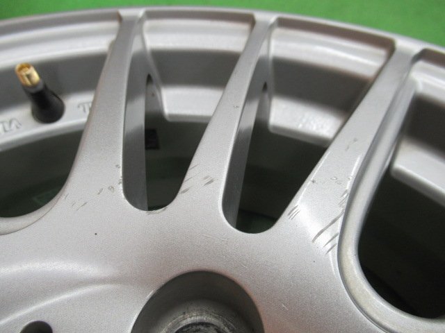 ★3132AMZ WEDS G Mach 15×5.5J 4/100 +42 社外 アルミホイール コンパクト車に 中古 4本_画像5