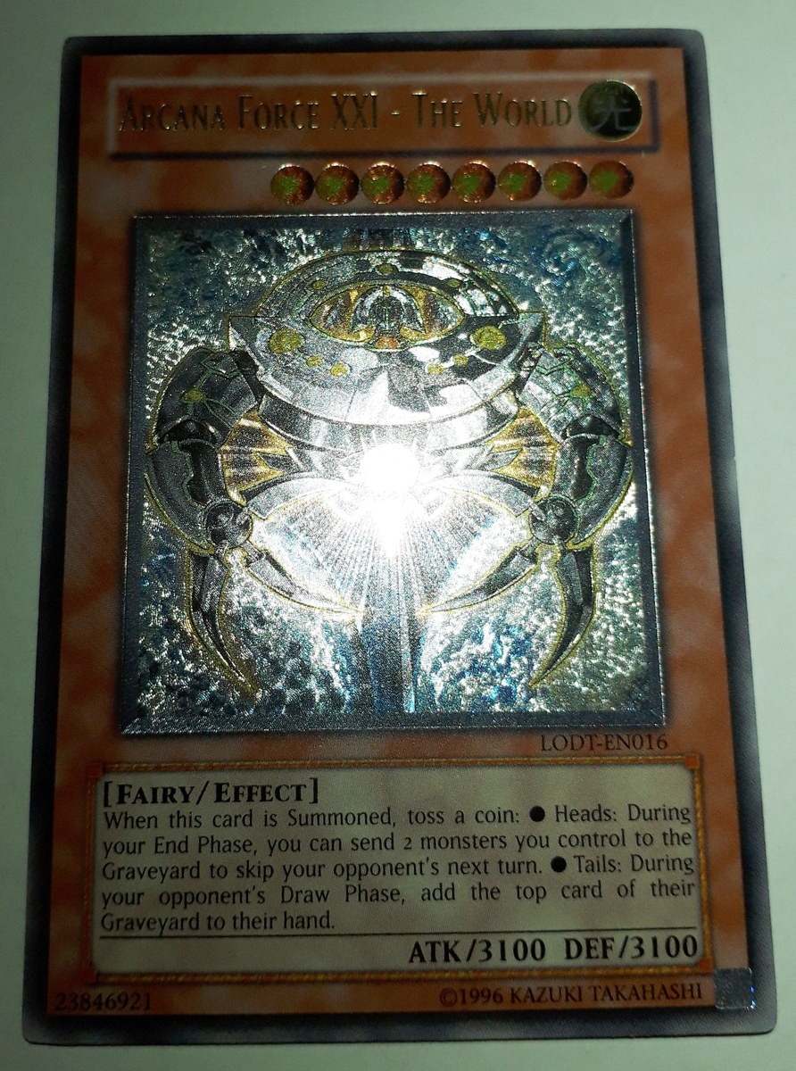 【英語版】アルカナフォースⅩⅩⅠ THE WORLD（ワールド）【レリーフ】 遊戯王/アルカナフォースXXI - THE WORLD 英語版 レリーフ