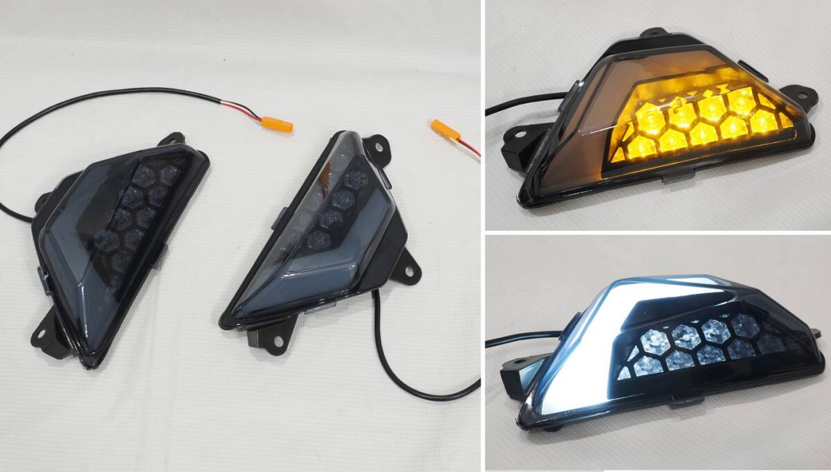 新品 國內(nèi)より発送 デイライト內(nèi)蔵 LEDウィンカー 左右セット NINJA1000 NINJA250 NINJA400 ZX-25R ZX-4R ZX-6R NINJA1000SX LEDウインカー