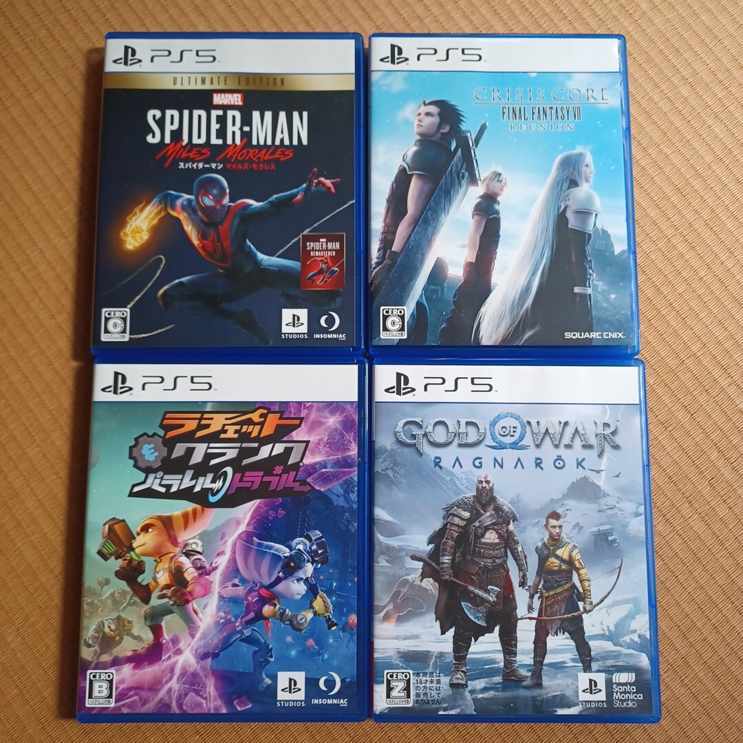 極美品 PS5 ソフト セット スパイダーマン クライシスコア