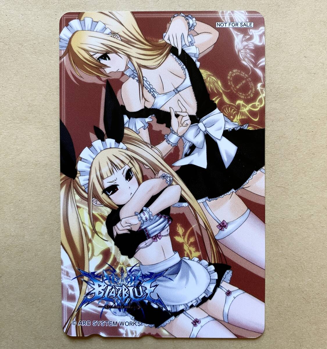テレカ 50度 BLAZBLUE -CALAMITY TRIGGER- ノエル=ヴァーミリオン レイチェル=アルカード ゲーマーズ特典 非売品
