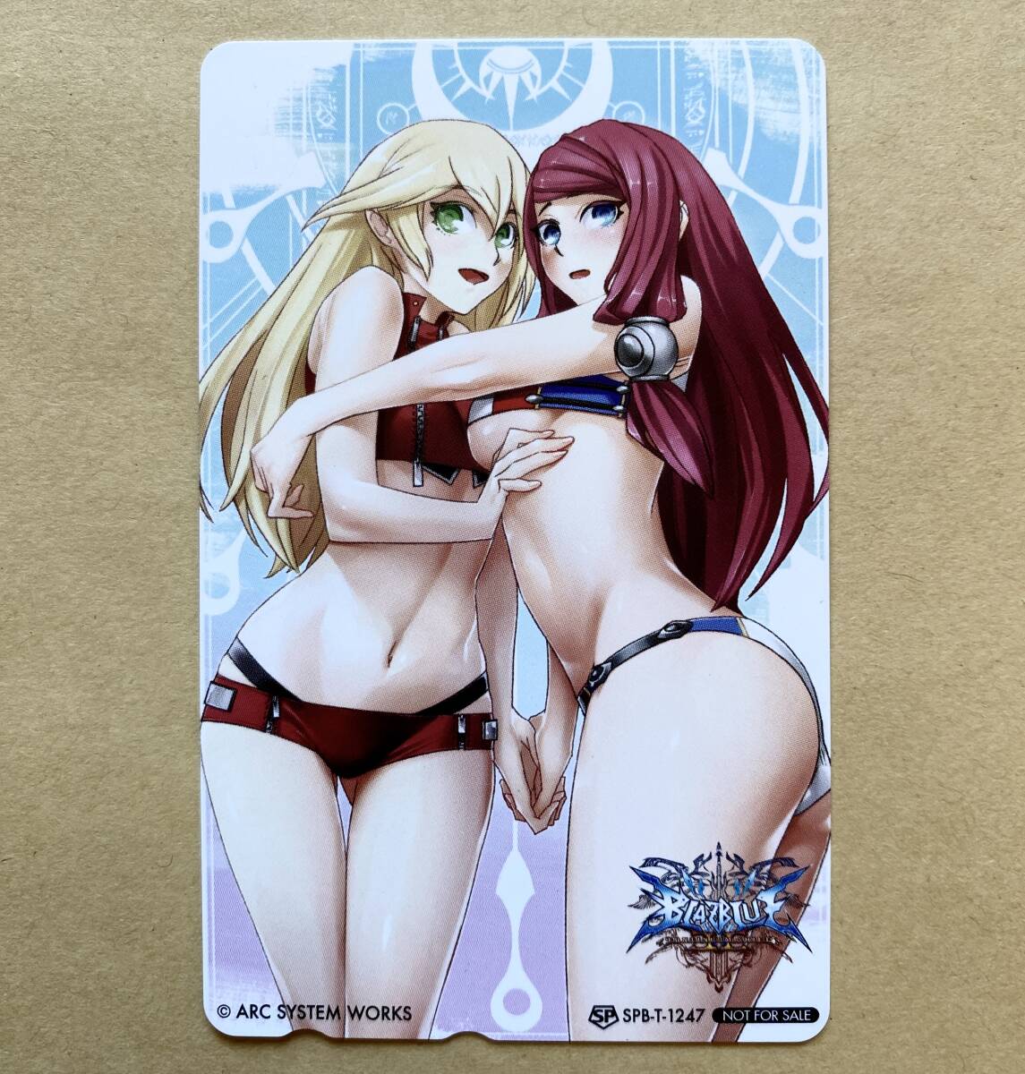 テレカ 50度 BLAZBLUE -CONTINUUM SHIFT II- ノエル=ヴァーミリオン ツバキ=ヤヨイ ソフマップ特典 非売品
