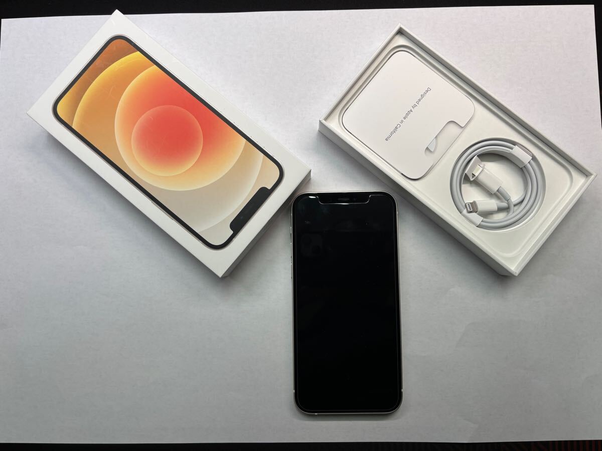 Apple iPhone12 128G ホワイト SIMフリー版 中古品(背面ガラス Apple iPhone12 128G ホワイト SIMフリー版 中古品(背面ガラス