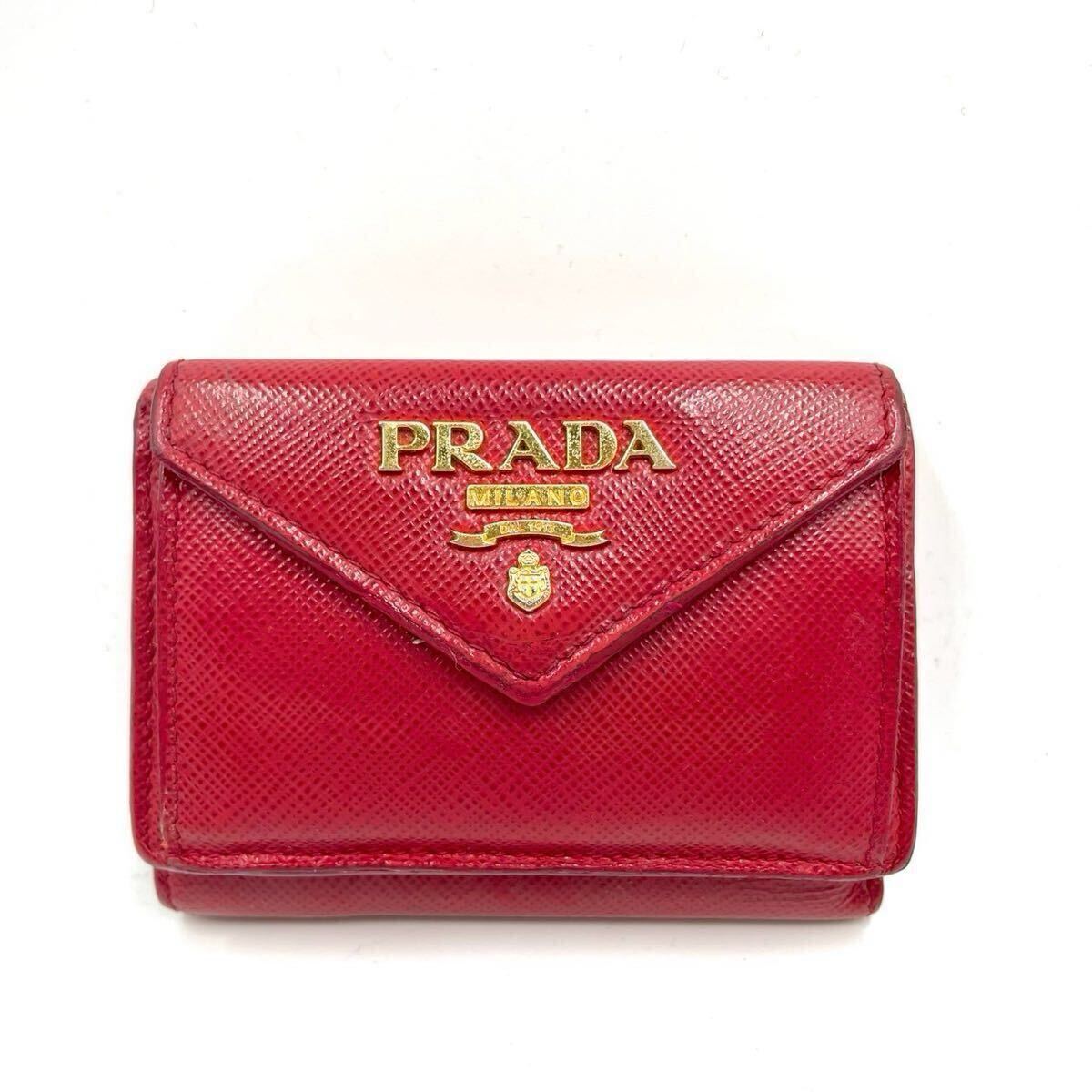 ◎1円◎ PRADA プラダ 三つ折り財布 コンパクトウォレット 財布 ◎1円◎ PRADA プラダ 三つ折り財布 コンパクトウォレット 財布