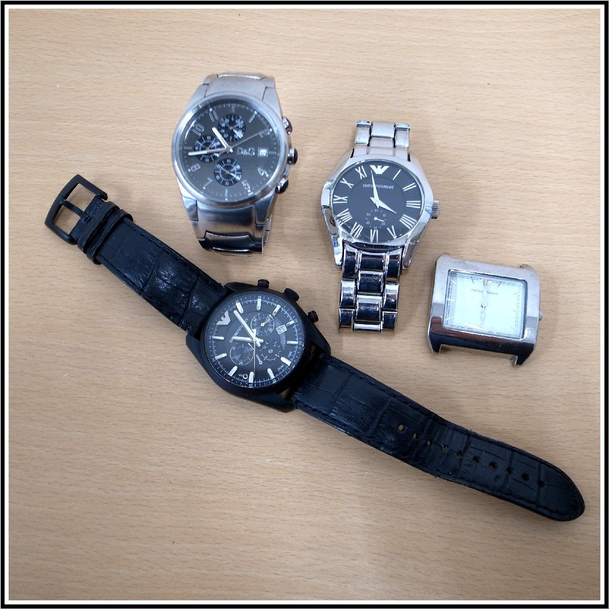 1円~ EMPORIO ARMANI エンポリオアルマーニ クロノグラフ/3針 1円~ EMPORIO ARMANI エンポリオアルマーニ クロノグラフ/3針