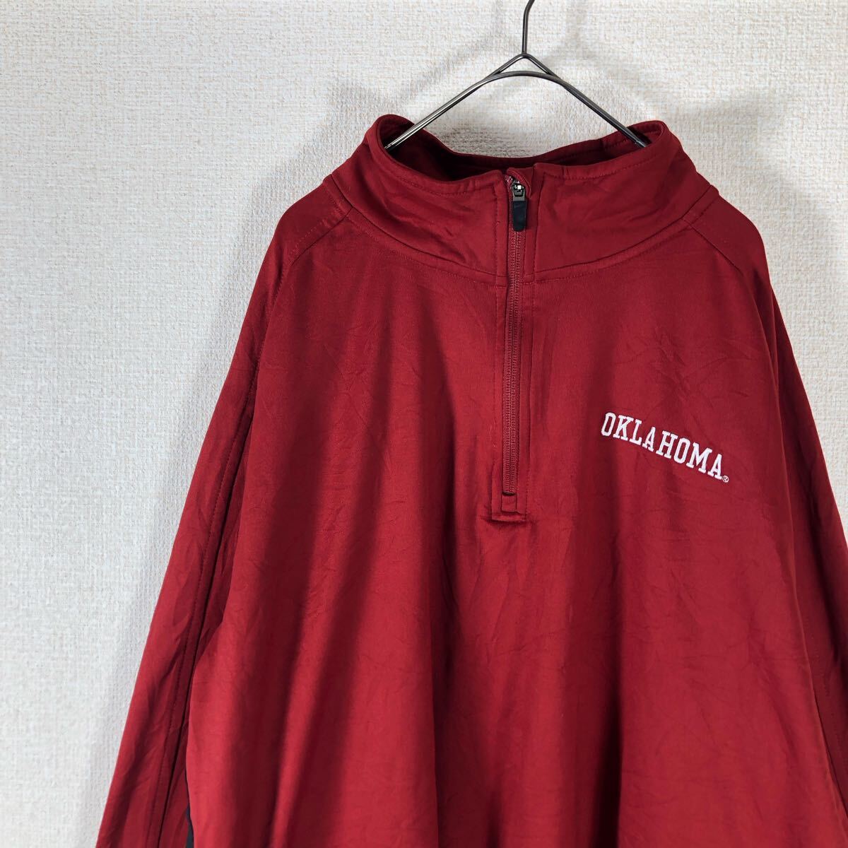 ナイキ　ジャージ　ハーフジップ　カレッジ　アメリカ古着　XL 297
