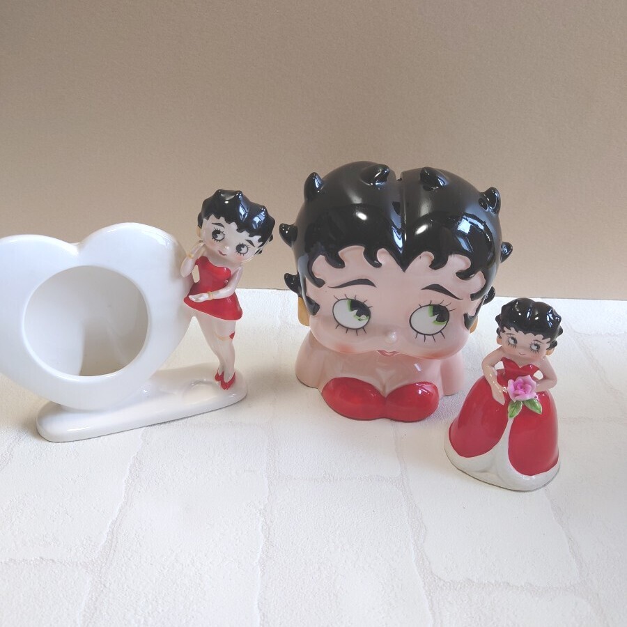 ベティちゃん　フォトスタンド　貯金箱　フェイスバンク　ディナーベル　ベティブープ