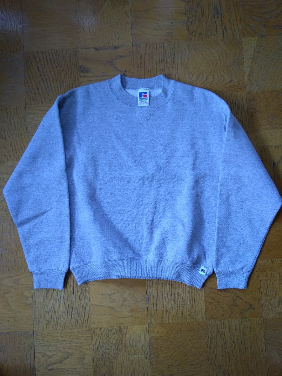 80s90s USA製 RUSSELL ATHLETIC 美中古 無地クルーネック 80s90s USA製 RUSSELL ATHLETIC 美中古 無地クルーネック