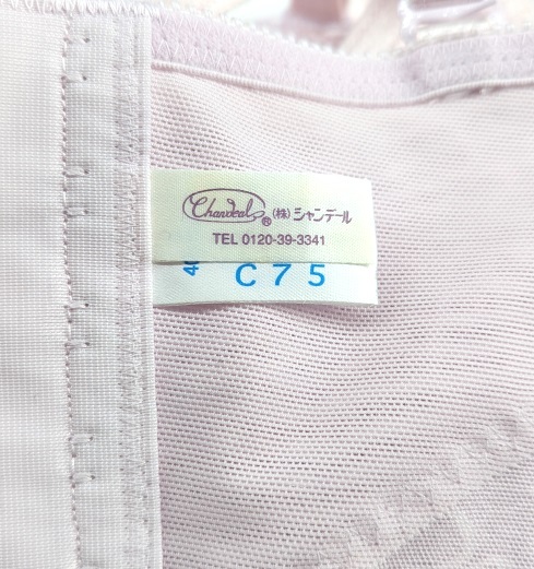 H499C 送料185円♪ 良品 Chandeal シャンデール ロゴ 花柄レース
