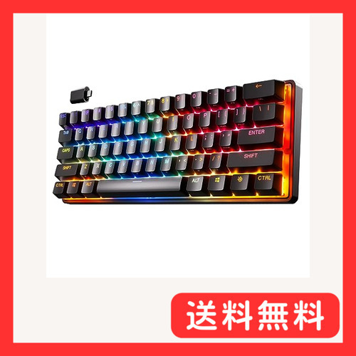 SteelSeries Steelseries ラピッドトリガ 搭載 ゲミングキボド ミニサイズ Apex Pr_画像1
