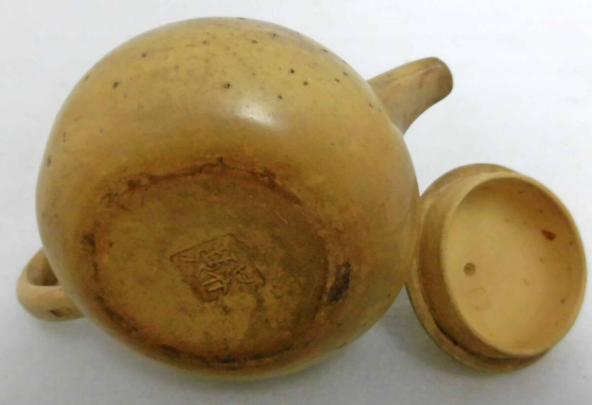 黄泥紫砂壺 宜興窯 中国茶道具 後手急須 煎茶道具(骨董陶磁器 黄泥紫砂壺 宜興窯 中国茶道具 後手急須 煎茶道具(骨董陶磁器