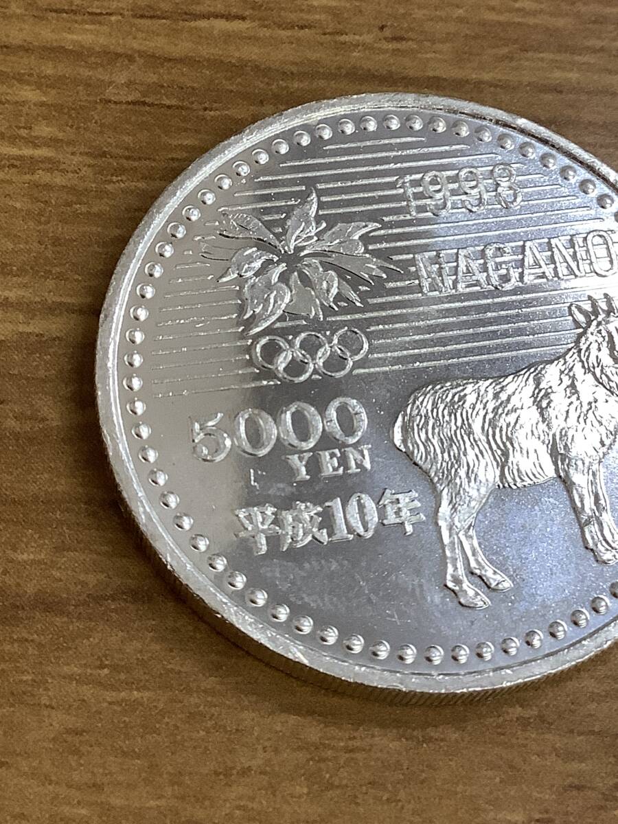 送料無料 1964年 昭和39年 東京オリンピック 1000円銀貨 5枚 お