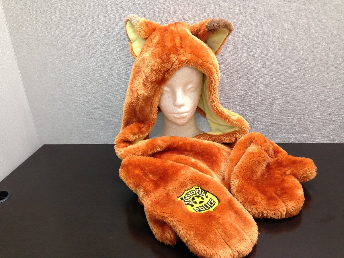 ◇ディズニー TDR ズートピア ニック ファンキャップ マフラー ◇ディズニー TDR ズートピア ニック ファンキャップ マフラー
