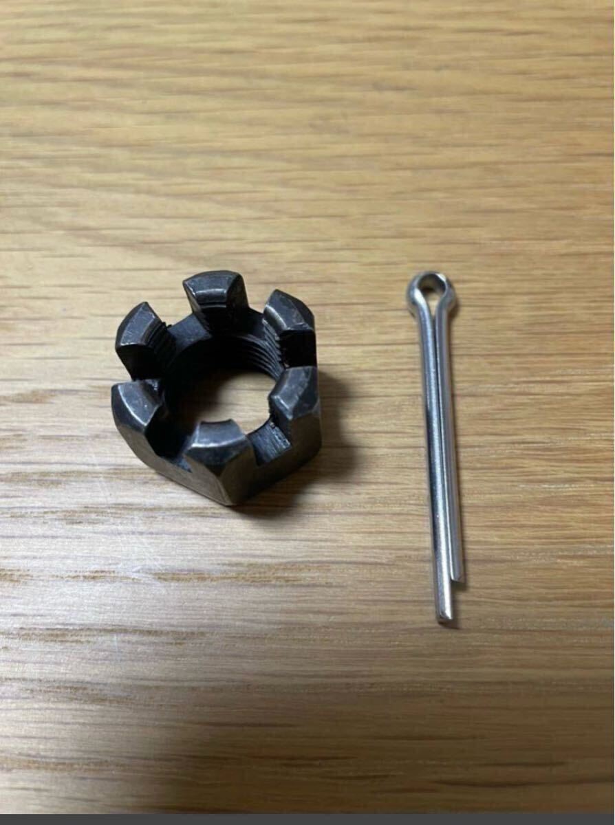 リア　アクスルシャフト　ナット　ブラック　割りピン　kh250 kh400 400ss 350ss 250ss 400ss