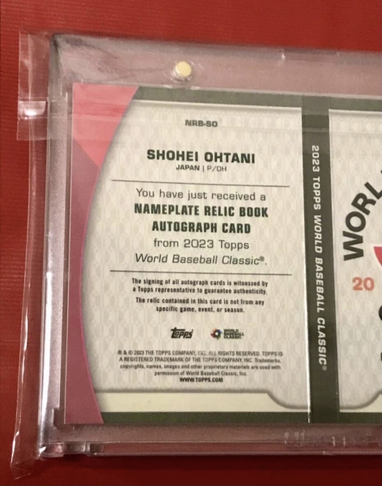 ☆国宝級カード☆大谷翔平直筆サイン2023 Topps World Baseball ☆国宝級カード☆大谷翔平直筆サイン2023 Topps World Baseball