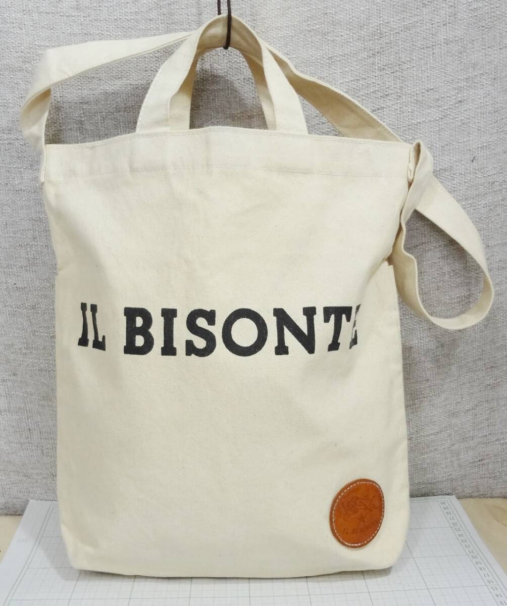 IL BISONTE　イルビゾンテ　2WAY　ショルダーバッグ トートバッグ キャンバス