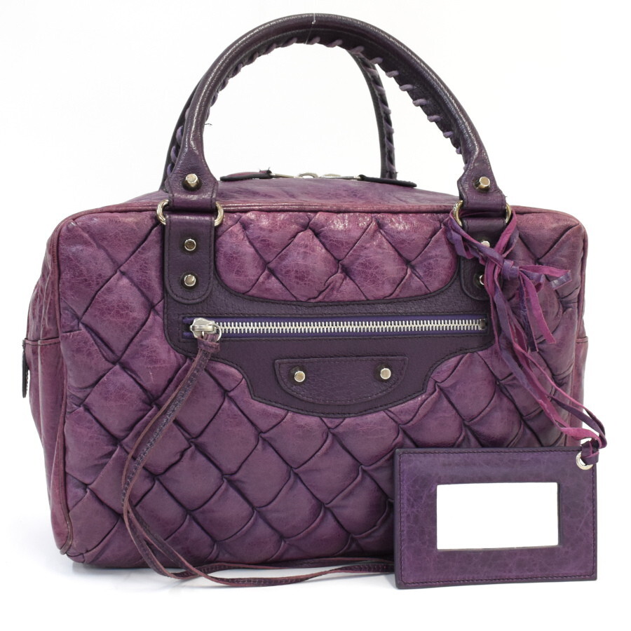 1円 ◇美品 BALENCIAGA バレンシアガ ハンドバッグ ミニボストン 1円 ◇美品 BALENCIAGA バレンシアガ ハンドバッグ ミニボストン