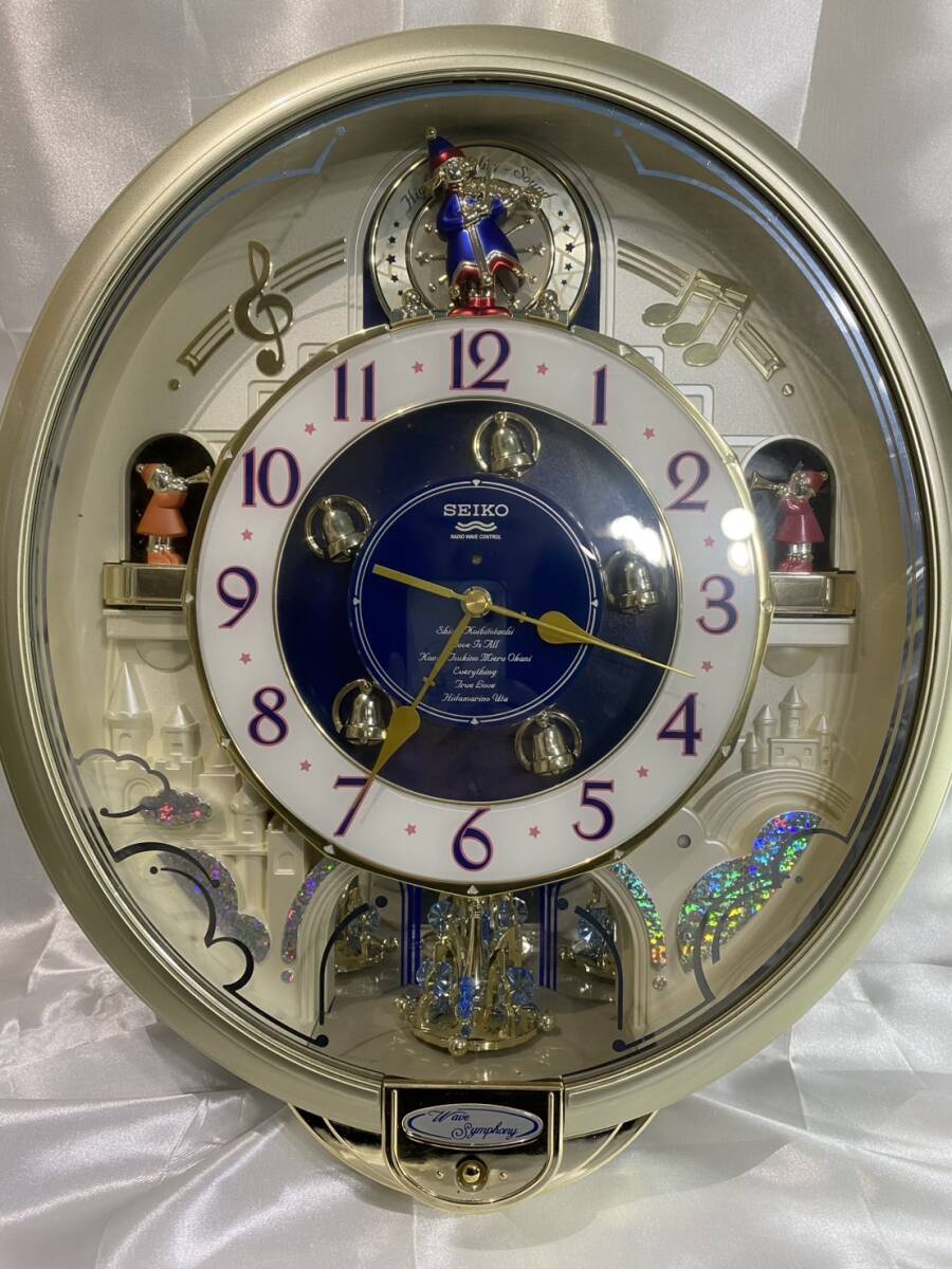 掛時計 セイコー/SEIKO RE555S 動作OK ウエーブシンフォニー 掛時計 セイコー/SEIKO RE555S 動作OK ウエーブシンフォニー