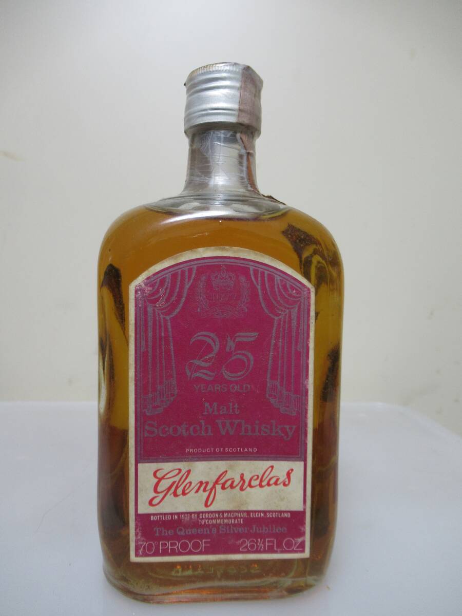 b050◆◆グレンファークラス25年1952-1977 ”シルバージュビリー” 70PROOF 26/FL.OZS. 50年代超稀少オールド 　G&M◆◆