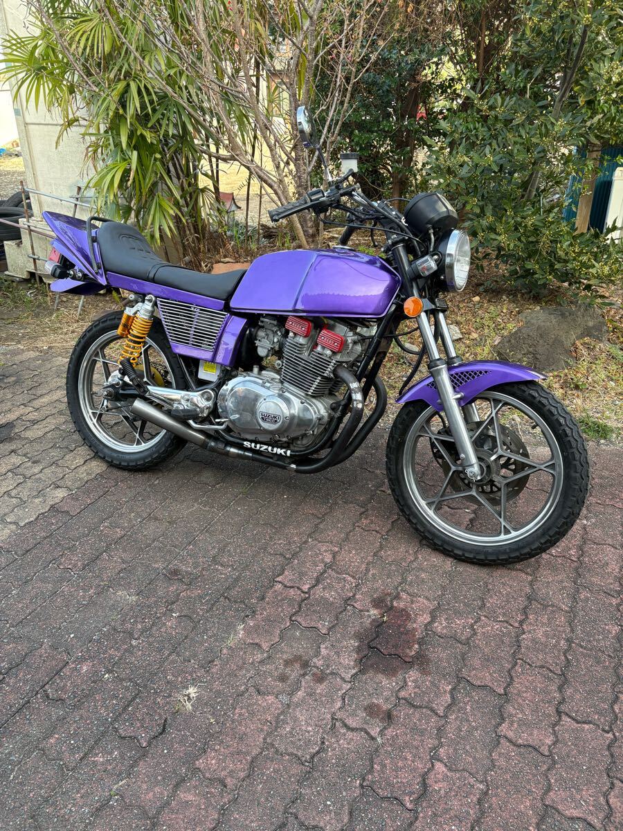 国内物! GSX400E 1型 片アンチ 25登録!暖かくなるこれからに 国内物! GSX400E 1型 片アンチ 25登録!暖かくなるこれからに